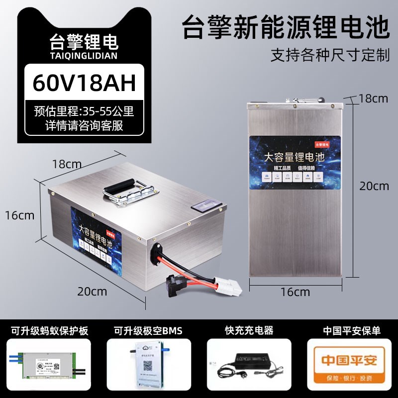 磷酸铁锂宁德九号直上n小牛三轮车二轮车锂电池新国标48V60V72V