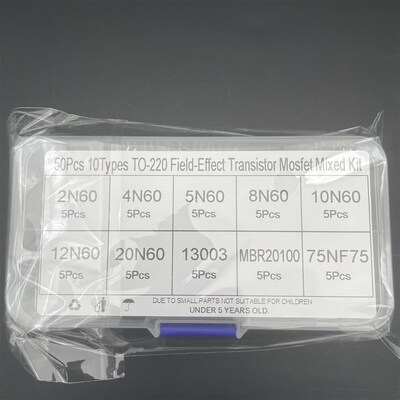 10种场效应三极管包TO-220封装直插2N60/4N60/8N60/13003/75NF75
