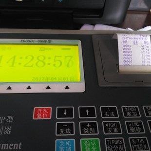 XK3901-09MP无线电子吊秤吊称重显示器沃众吊磅磅单打印机秤盘子