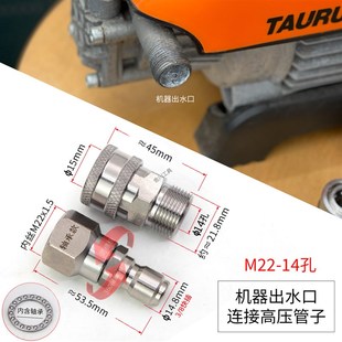 绿田雪豹PRO 亿力5系家用清洗机高压管子轴承防缠绕快接出水快插