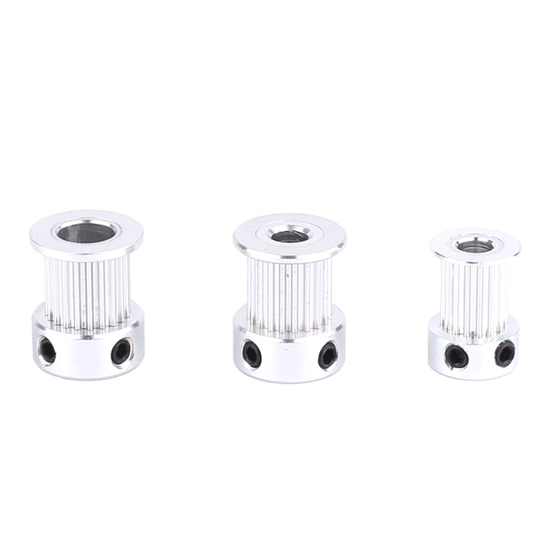 3D打印机带宽9/10mm同步轮2GT皮带轮滑轮16 20齿铝合金高精度传动