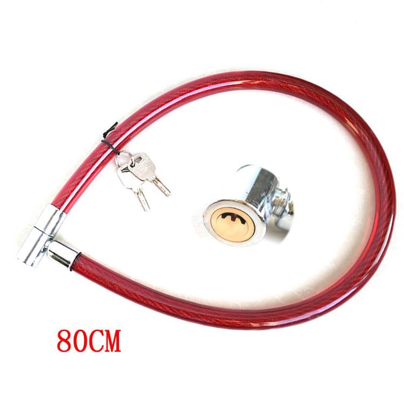 环形锁自行车锁钢丝锁细绳加粗钢缆单车小玻璃门锁链条软锁大门