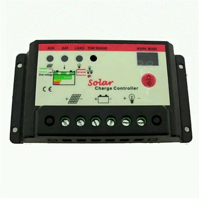 太阳能控制器12V24V30A/20A双数码管显示电池充电 路灯 光控+定时