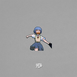 TLP反光车贴 绫波丽叼面包跑步 上课迟到 幻想时间 防水多用贴纸