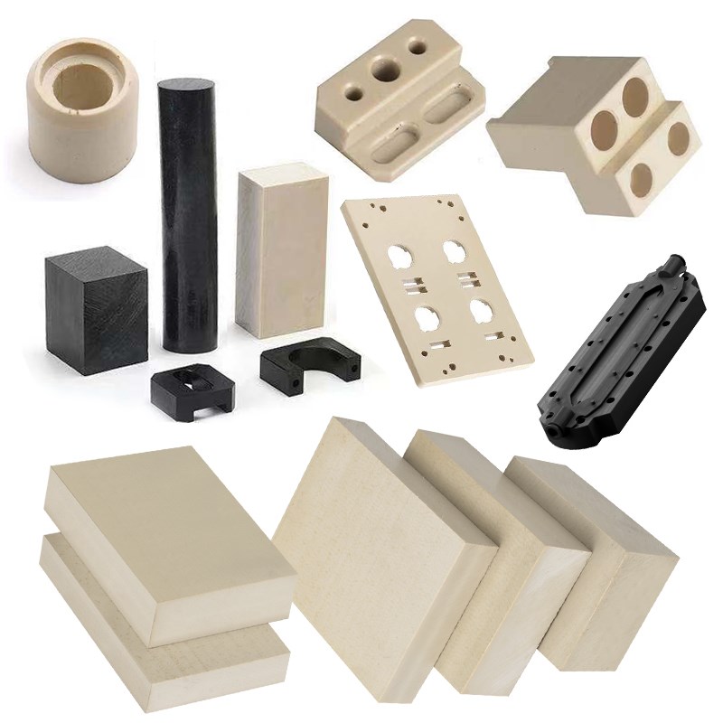 尼龙聚四氟乙烯PEEK铁氟龙电木玻纤环氧PPS隔热板ABS垫块长条加工