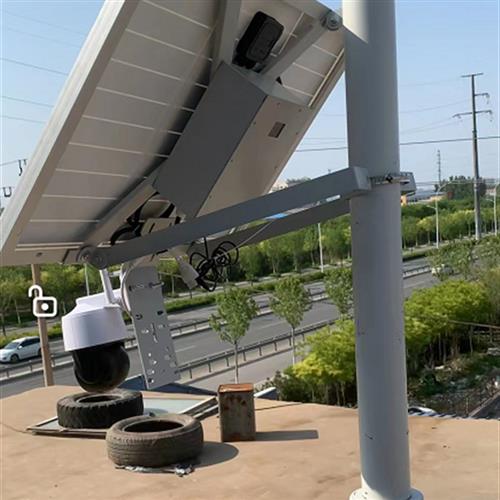 太阳能监控供电系统4G12v球机供电筒式一体电池板光伏风光发电户