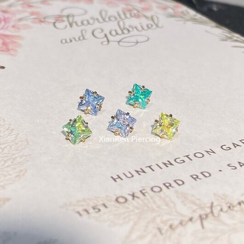 钛合金锆石渐变4mm方钻