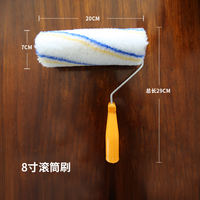 Roller brush for latex paint coating, 4-inch little finger roller core, 8-inch and 9-inch wall painting tools without dead corners, roller brush thumbnail 7