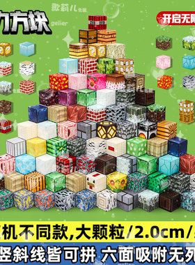 我的世界磁力方块积木百变磁铁立体拼接儿童益智拼装玩具幼儿园