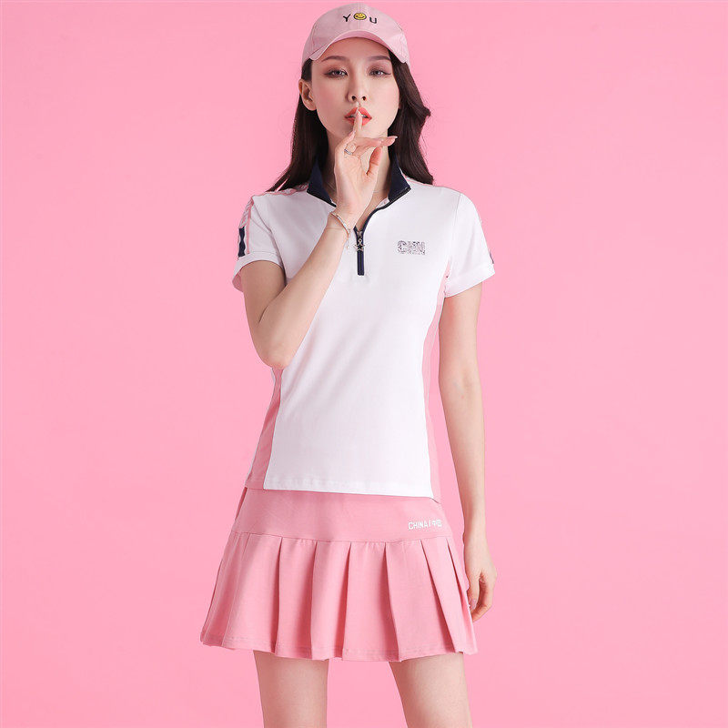 新款羽毛球服套装裙女生幼师园服运动裙女夏季休闲裤裙网球服团体