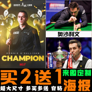 罗尼奥沙利文海报台球厅桌球室斯诺克明星运动员俱乐部壁纸装饰画