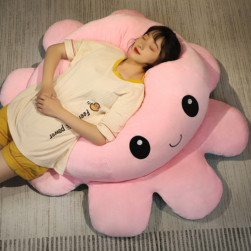 网红双面章鱼大号玩偶公仔变脸毛绒玩具女生跳舞娃娃套头八爪鱼