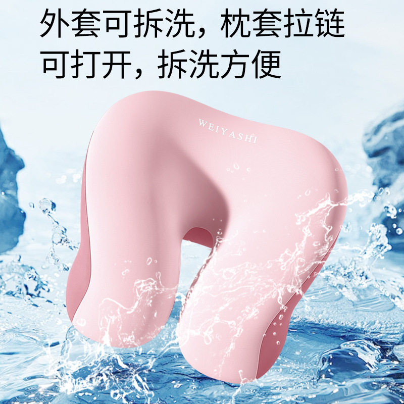 环抱式午睡枕记忆棉慢回弹办公室工位趴睡枕学生午休睡觉趴枕