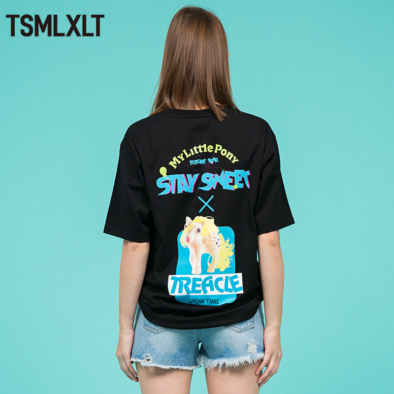 TSMLXLT小马宝莉联名T恤男女同款情侣款短袖男潮牌潮流新款TT在类目 男装, T恤中 - 来自Buy2taobao.com提供专业的淘宝代购服务