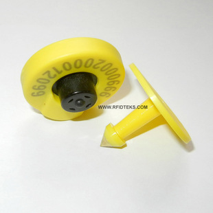 134.2KHZ ISO11785 EM4305猪耳标 ISO11784 RFID动物猪耳标