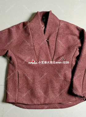 adidas阿迪达斯正品女子抓绒廓形大号半开襟运动卫衣套头衫HY2122