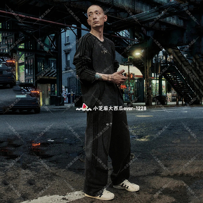 adidas三叶草运动宽松长袖T恤