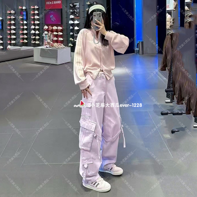 adidas三叶草斜纹布舒适运动长裤