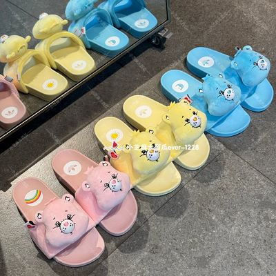 adidas三叶草联名复古拖鞋