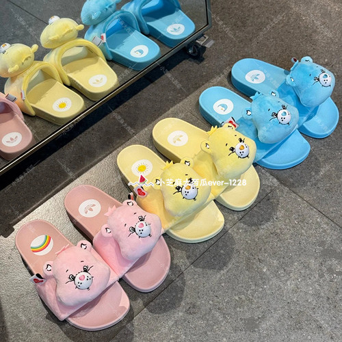 adidas三叶草联名复古拖鞋
