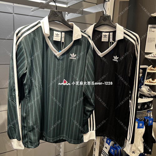 adidas三叶草足球风长袖T恤