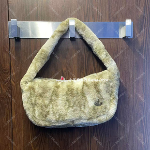 adidas三叶草SMALL 蛇纹印花毛绒运动挎包JY2625JY2569 SHOULDER