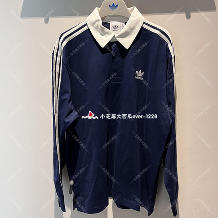 adidas三叶草ADICOLOR复古美式运动长袖POLO衫IZ2459IZ4806JY1400