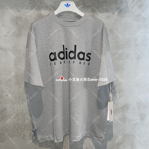 adidas三叶草休闲套头短袖T恤