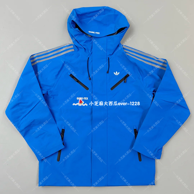 adidas三叶草连帽夹克外套