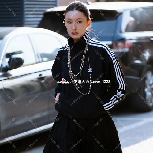 adidas三叶草女子运动夹克外套