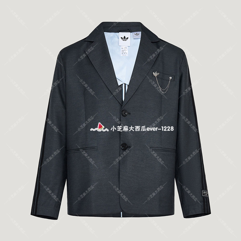 adidas三叶草专柜正品DLXC U BLAZER 商务休闲西装早春外套KU8911