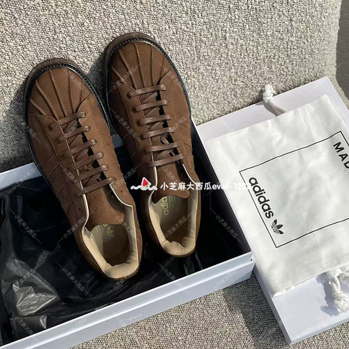 adidas三叶草贝壳头板鞋运动鞋