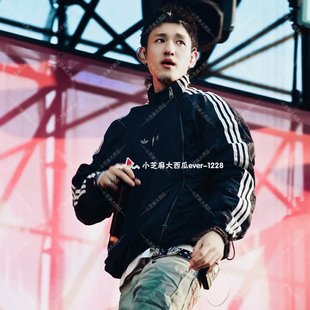 adidas三叶草正品THUG CLUB联名街头时尚梭织运动夹克外套KC2200