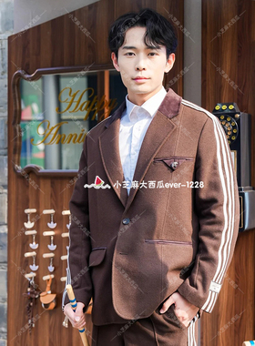 adidas三叶草正品Refined Lux系列复古老钱风休闲西装外套KU5616