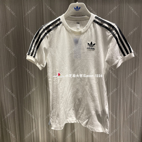 adidas三叶草复古运动短袖T恤