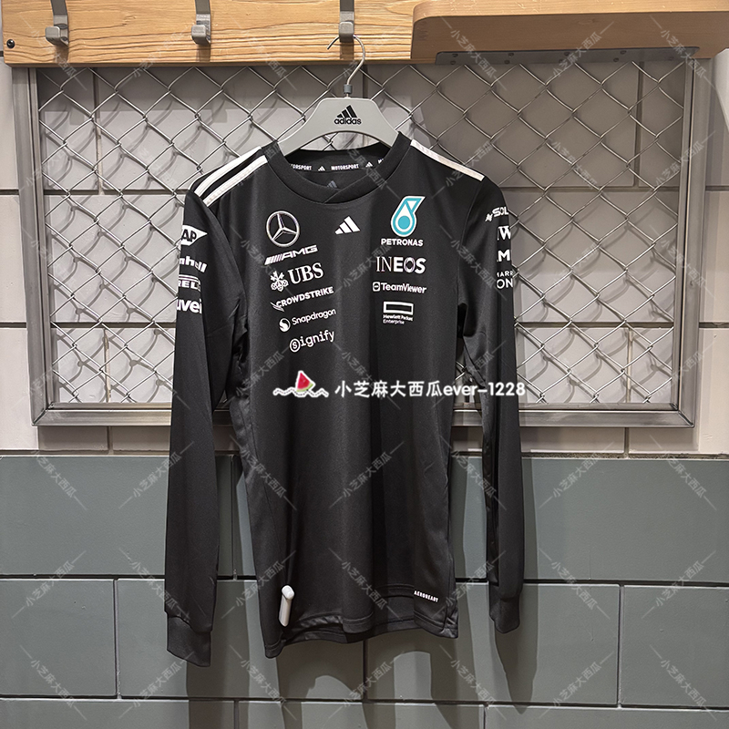 adidas阿迪达斯F1车队长袖T恤