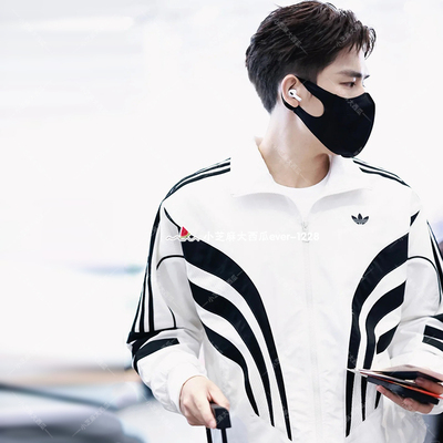 adidas三叶草运动宽松夹克外套