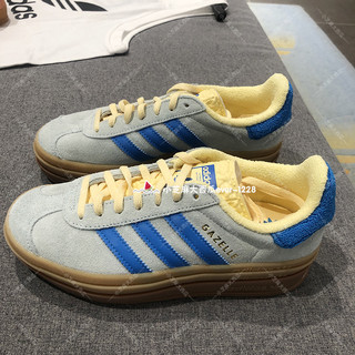 adidas三叶草专柜正品GAZELLE女子低帮运动复古厚底休闲鞋IE0430