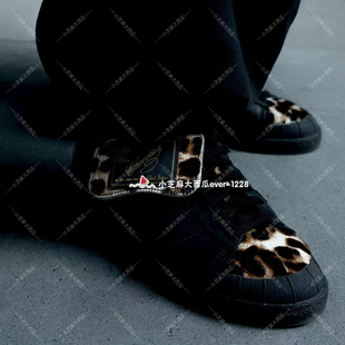 adidas三叶草Willy KK3692 Chavarria联名贾巴尔豹纹印花运动板鞋