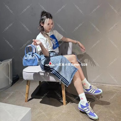 adidas三叶草运动酸洗半身裙