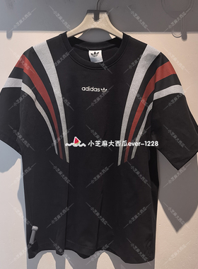 adidas三叶草SANTIAGO SS T-SHIRT纯棉运动短袖T恤KW2015KW2016