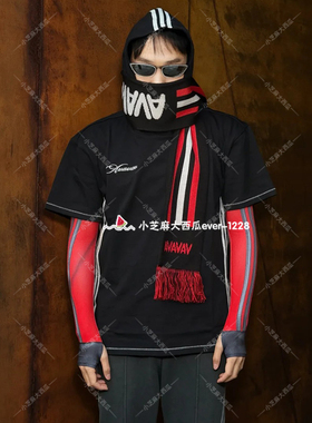 adidas三叶草AVAVAV联名纪念款经典条纹舒适针织围巾KC6669KC6670