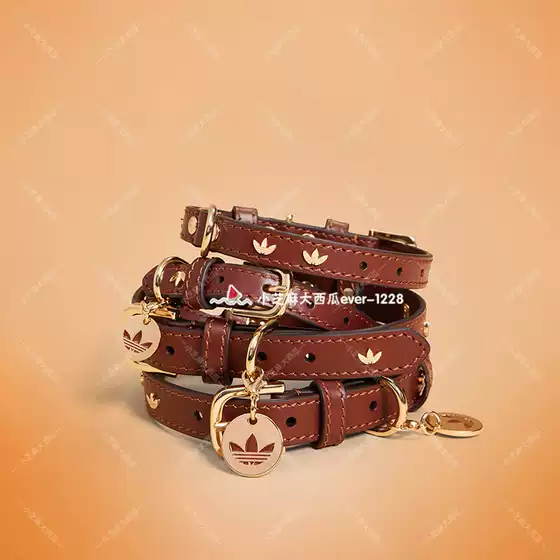 Adidas Trefoil Official Store Genuine Pet Dog Cat Classic Retro Fashion Adjustable Collar Kh0123