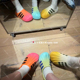 adidas三叶草专柜正品 男女渐变色休闲运动拖鞋 JP5685JP5686JP5687