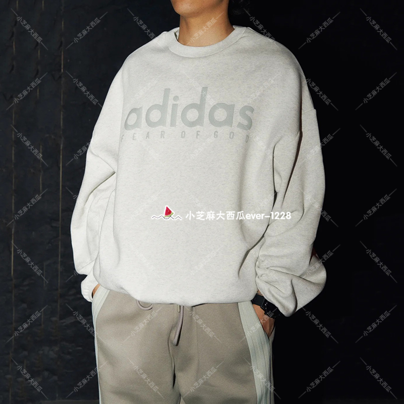 adidas三叶草抓绒运动长袖卫衣