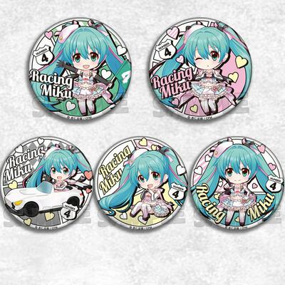Racing Miku 赛车初音未来动漫徽章Q版胸章二次元COS周边吧唧挂件