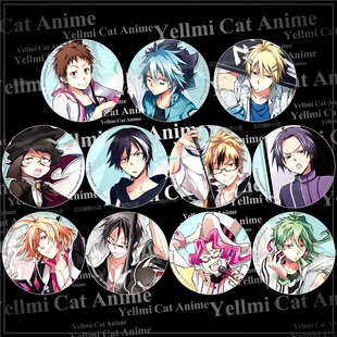 吸血鬼仆人徽章吧唧动漫胸章挂件随身镜58mm城田真昼小黑周边C