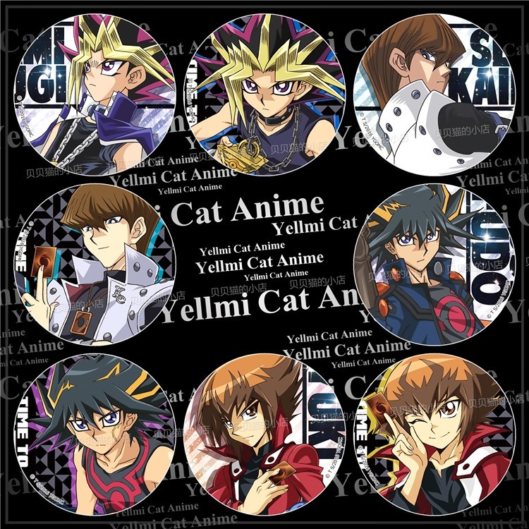 游戏王徽章动漫胸章挂件吧唧随身镜武藤游戏不动游星周边现货b款