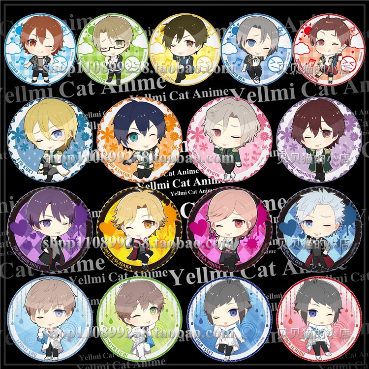 tsukipro艺能事务所吧唧soara大原空宗像廉徽章挂件镜子q版现货a