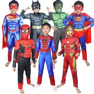 红色钢铁侠远征超人绿巨人肌肉服万圣节蝙蝠侠平衡宇宙服装